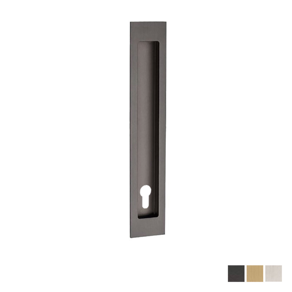 Zanda Verve Flush Pull with Euro Keyhole - Available in Various Finishes and Sizes