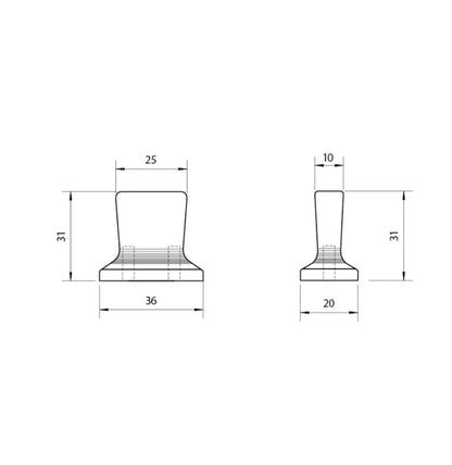 Kethy Horsens Cabinet Knob 16mm - Available in Various Finishes