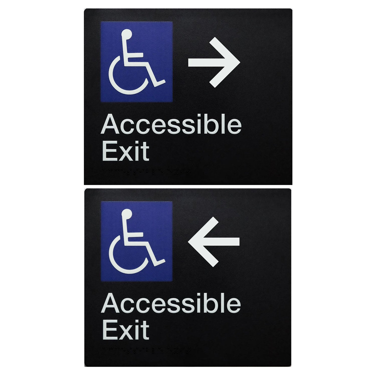 Tim The Sign Man Accessible Exit Sign - Available in Various Finishes and Handing