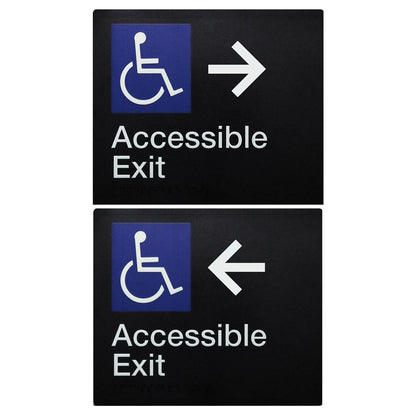 Tim The Sign Man Accessible Exit Sign - Available in Various Finishes and Handing