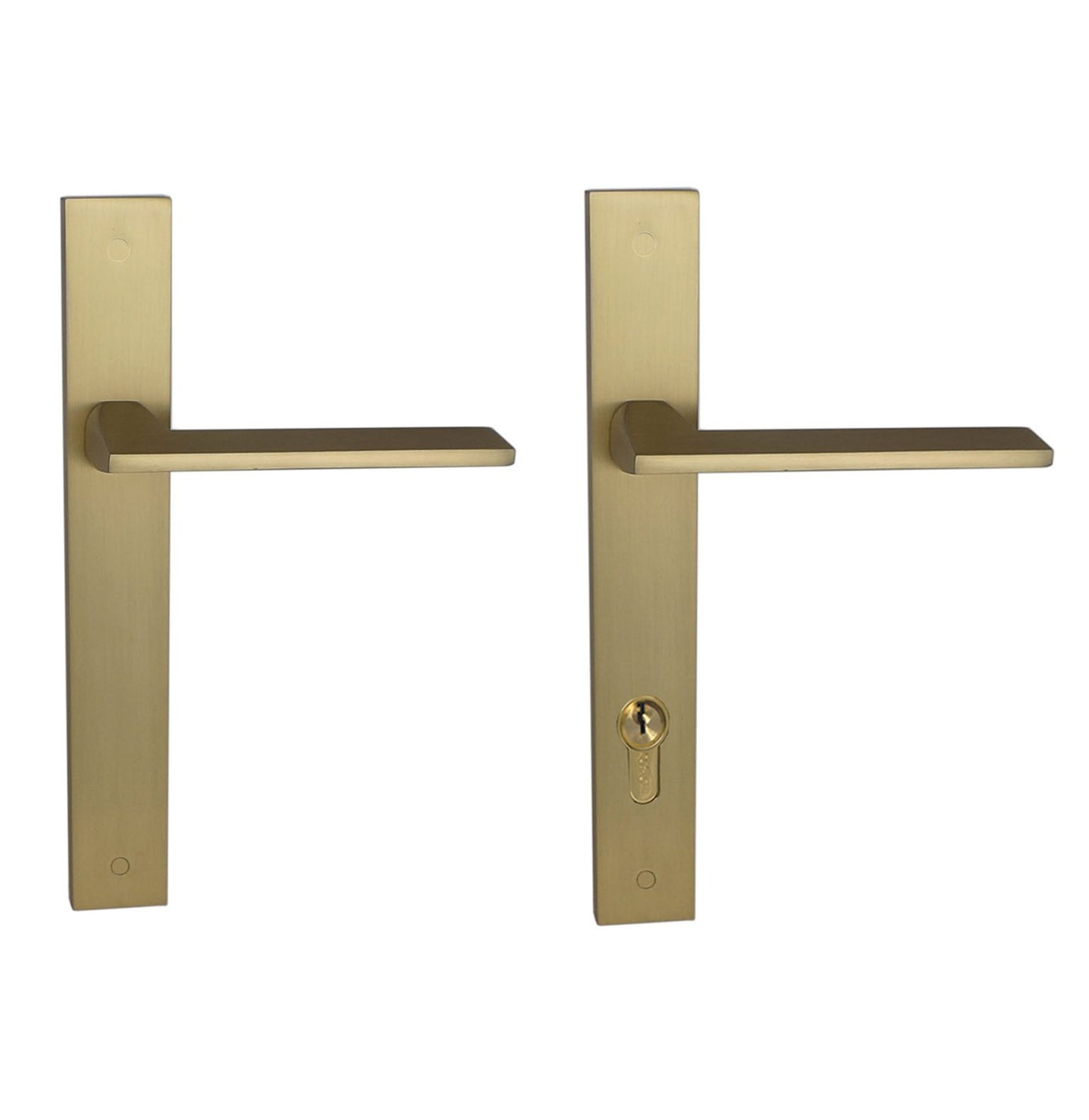 Builders Choice 93675 Door Lever on Long Plate Linear Design  - Available in Various Function